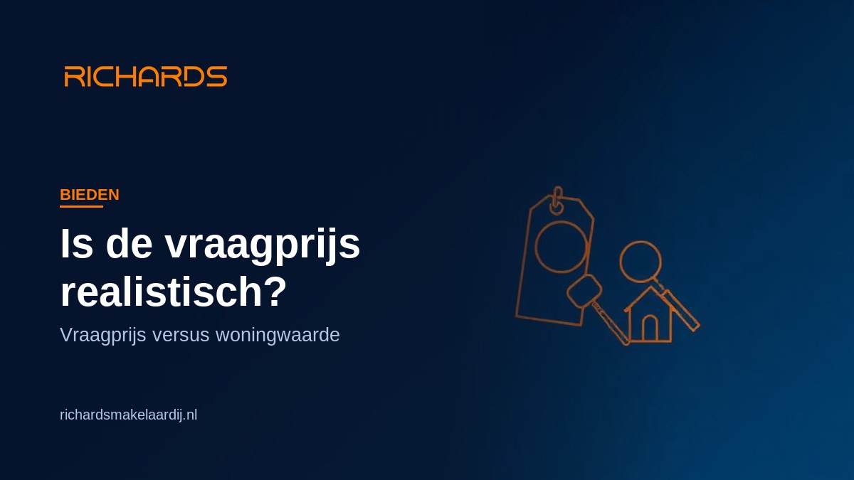 RichardsMakelaardij-artikelbeeld: vraagprijs tegenover woningwaarde